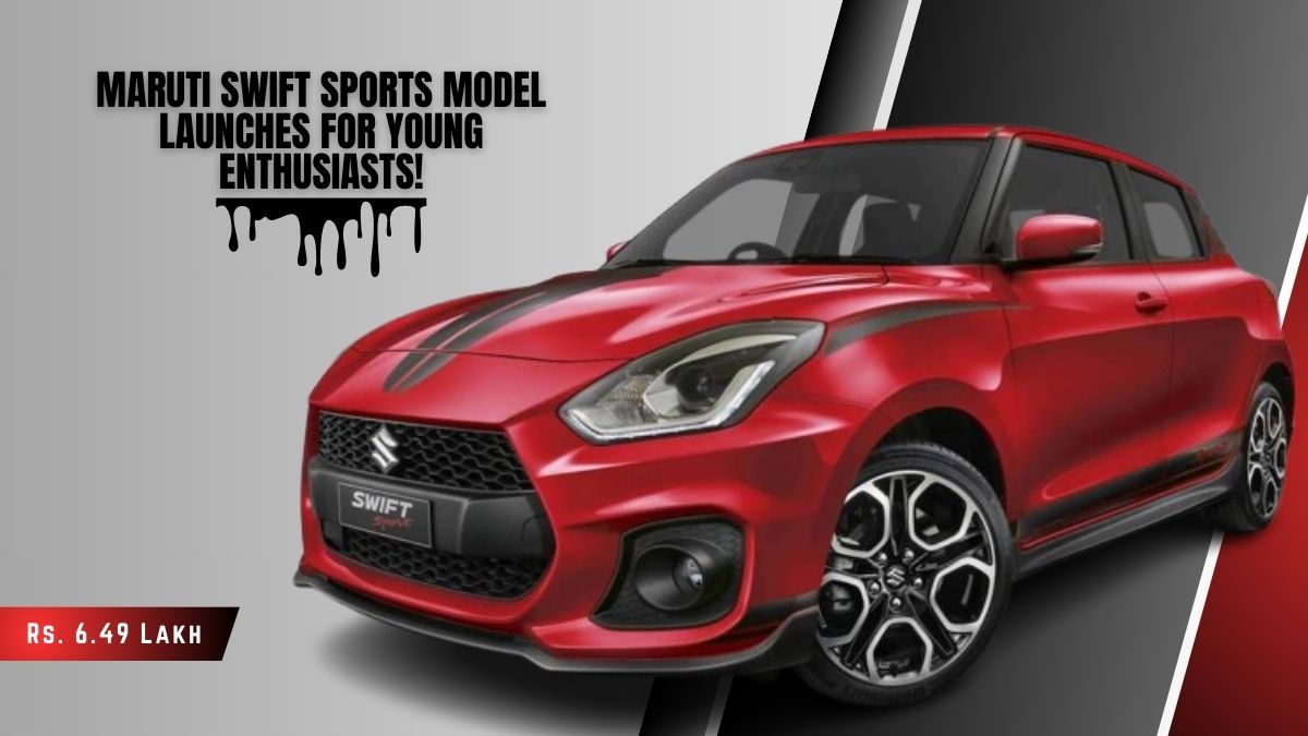 Unleashing Speed Maruti Swift Sports Model Launches for Young Enthusiasts!